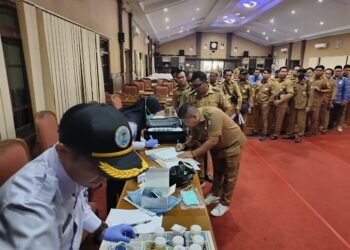 Lima Peserta Tes Urine di DPRD Kotim Dinyatakan Positif